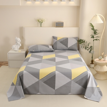 91家纺网 家纺一手货源 找家纺 （总）金泰莱 2025新款三枚段条卷边老粗布凉席三件套床单套件