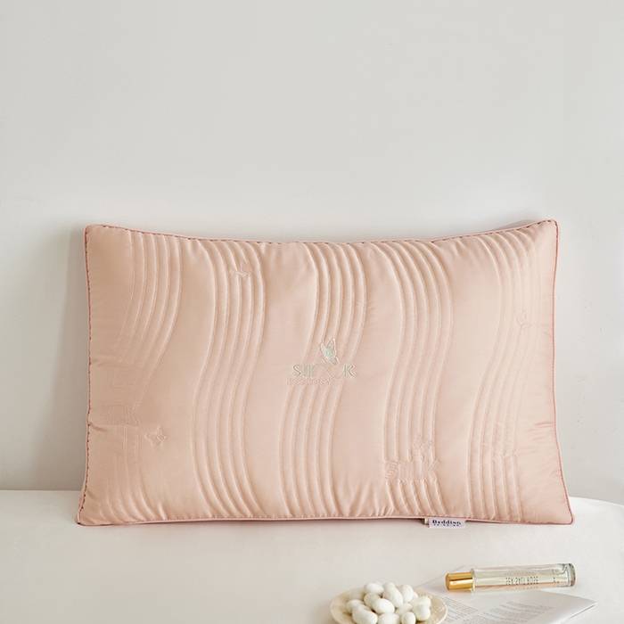 91家纺网 家纺一手货源 找家纺 （总）微枕芯 2024新净颜蚕丝枕芯男女超柔成人颈椎蚕丝蛋白枕头单只装蚕丝枕 