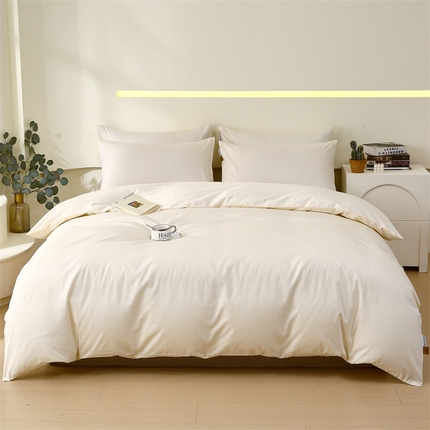 91家纺网 家纺一手货源 找家纺 （总）凯磊家纺 2024新款高支高密.纯色南汐系列单被套