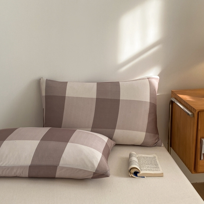 91家纺网 家纺一手货源 找家纺 荔禾家居 A类针织棉无印风夏被 咖大格