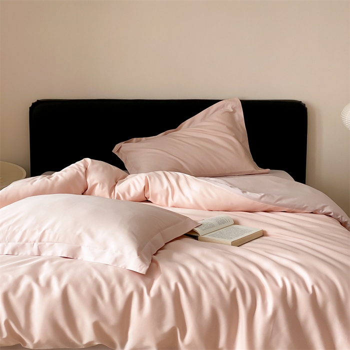 91家纺网 家纺一手货源 找家纺 荣轩家纺   2024年新款天丝棉四件套 遇见-草莓甜筒