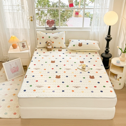 91家纺网 家纺一手货源 找家纺 （总）佰亿莱2024新款小清新印花乳胶凉席