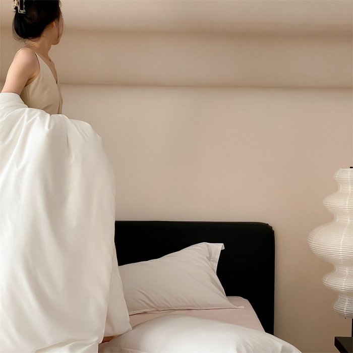 91家纺网 家纺一手货源 找家纺 荣轩家纺   2024年新款天丝棉四件套 遇见-奶昔粉