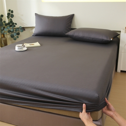 91家纺网 家纺一手货源 找家纺 （总）凯磊家纺 2024新款高支高密.纯色南汐系列单床笠