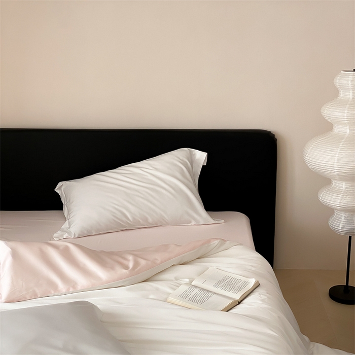 91家纺网 家纺一手货源 找家纺 荣轩家纺   2024年新款天丝棉四件套 遇见-奶昔粉