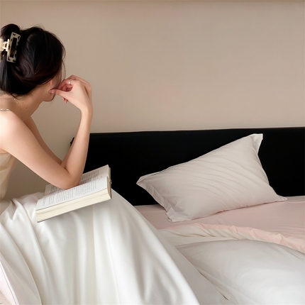 荣轩家纺   2024年新款天丝棉四件套 遇见-奶昔粉