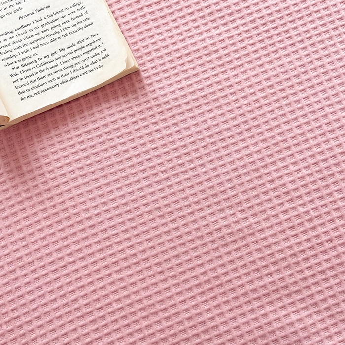 91家纺网 家纺一手货源 找家纺 来菲毛毯 2025新款全棉A类盖毯夏凉被 粉色