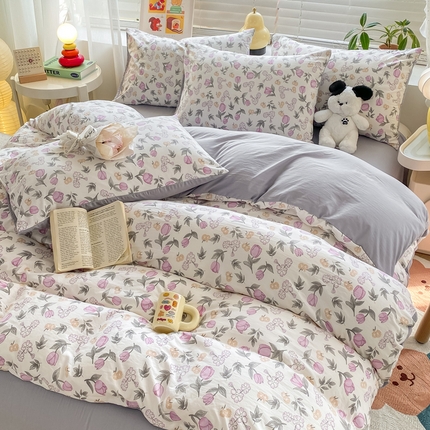 91家纺网 家纺一手货源 找家纺 （总）漫仙阁 2024新款印花普通款四件套