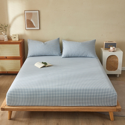 91家纺网 家纺一手货源 找家纺 （总）暖阳 2025新款A类无印风防水床笠 单床笠