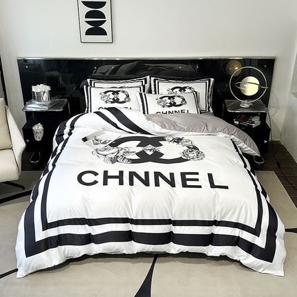 91家纺网 家纺一手货源 找家纺 摩卡家纺 2024新品水洗真丝轻奢系列黑白香