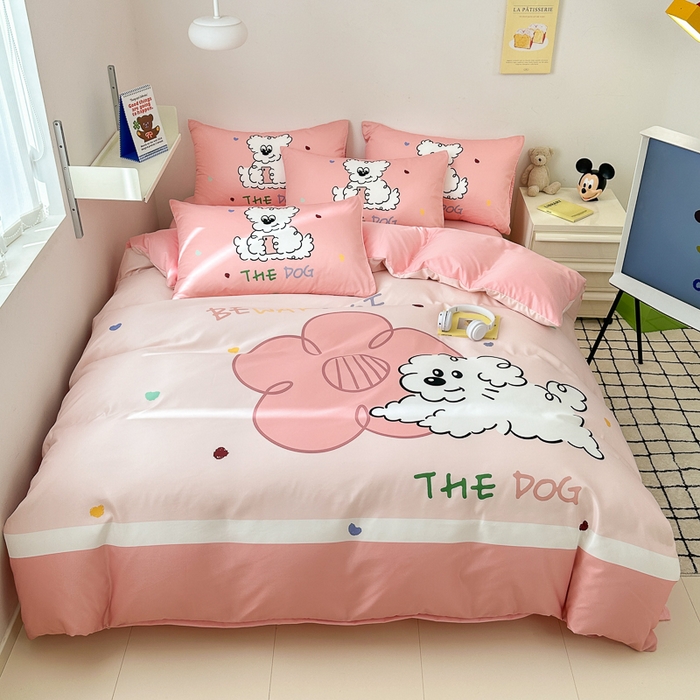 91家纺网 家纺一手货源 找家纺 摩卡家纺 2024新品春夏新品冰丝套件尤克里