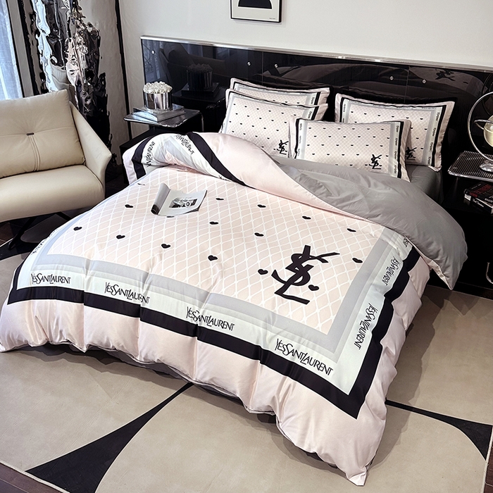 91家纺网 家纺一手货源 找家纺 摩卡家纺 2024新品水洗真丝轻奢系列罗兰粉