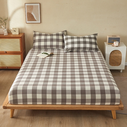 91家纺网 家纺一手货源 找家纺 （总）暖阳 2025新款A类无印风防水床笠 单床笠