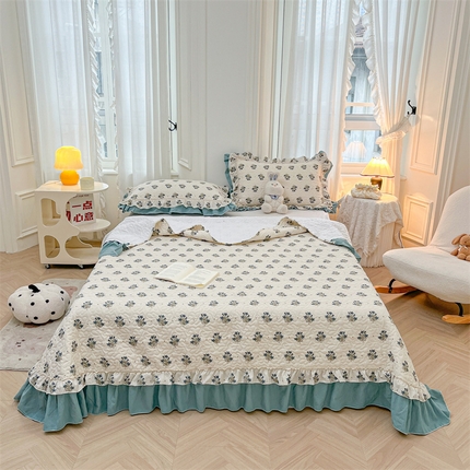 恒爱家纺 2024新款韩版泡泡棉系列单床盖 相思树