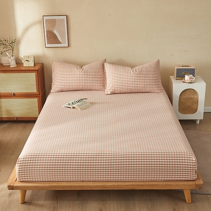 91家纺网 家纺一手货源 找家纺 （总）暖阳 2025新款A类无印风防水床笠 单床笠