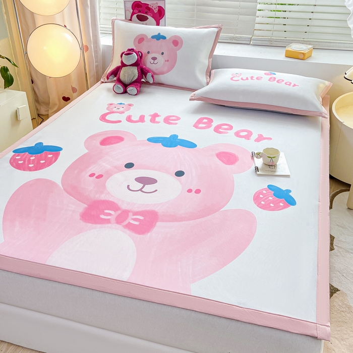 91家纺网 家纺一手货源 找家纺 （总）博雅 2024新款1200D大版牛奶冰丝席