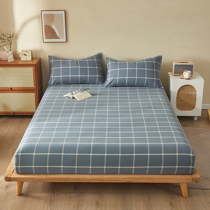 91家纺网 家纺一手货源 找家纺 （总）暖阳 2025新款A类无印风防水床笠 单床笠