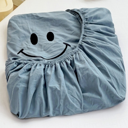 91家纺网 家纺一手货源 找家纺 （总）梦家居 2024新款全棉水洗棉刺绣单床笠