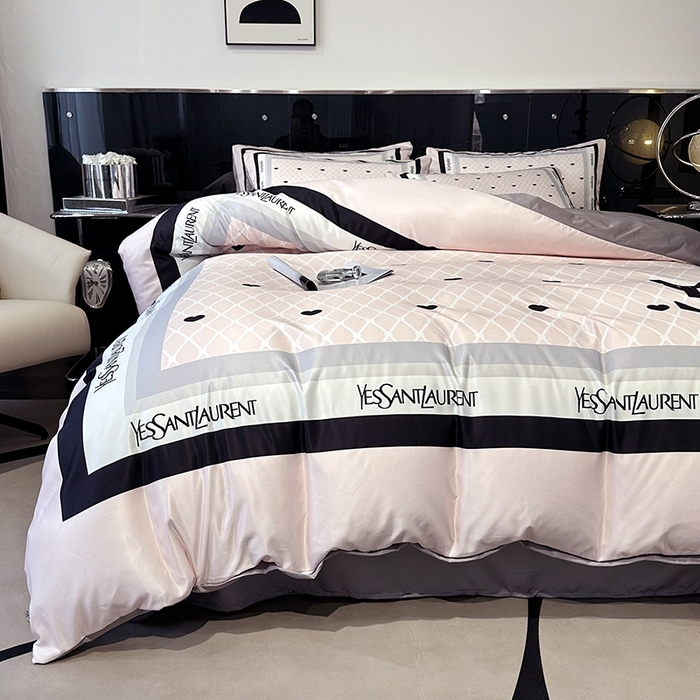 91家纺网 家纺一手货源 找家纺 摩卡家纺 2024新品水洗真丝轻奢系列罗兰粉