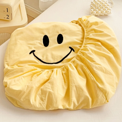 91家纺网 家纺一手货源 找家纺 （总）梦家居 2024新款全棉水洗棉刺绣单床笠