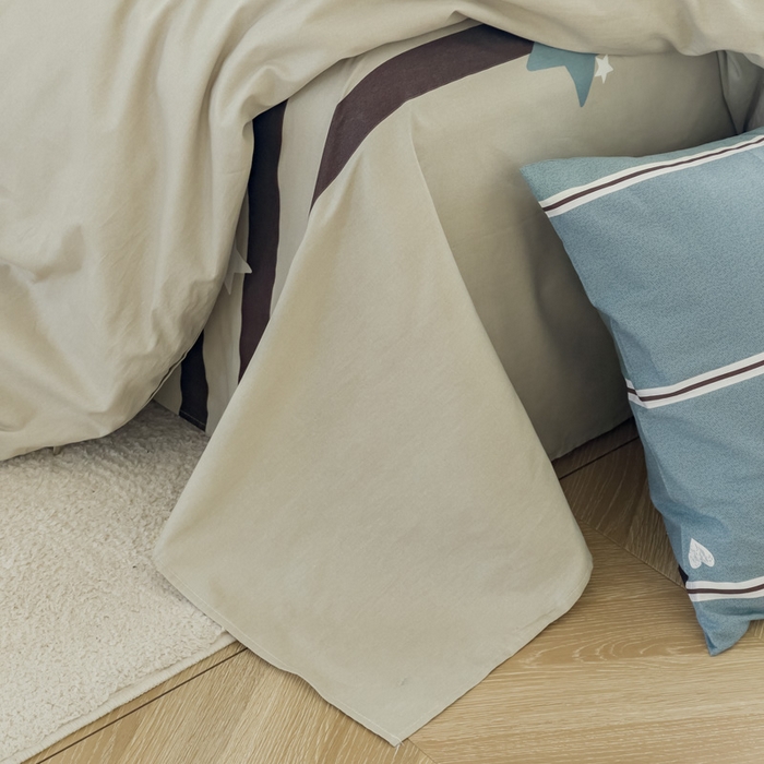 91家纺网 家纺一手货源 找家纺 金泰莱 2025新款全棉四件套纯棉四件套斜纹印花四件套 星愿