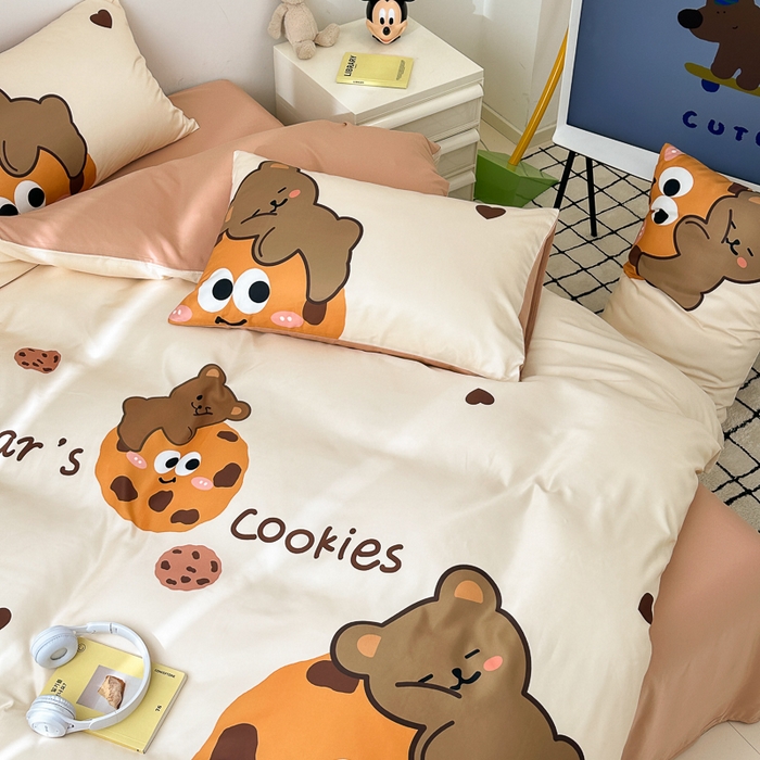 91家纺网 家纺一手货源 找家纺 摩卡家纺 2024新品春夏新品冰丝套件奇趣