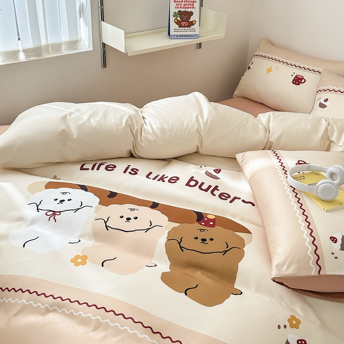 91家纺网 家纺一手货源 找家纺 摩卡家纺 2024新品春夏新品冰丝套件法棍