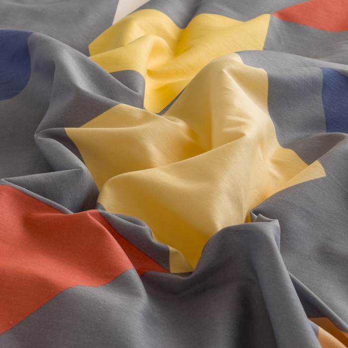 91家纺网 家纺一手货源 找家纺 金泰莱 2025新款全棉四件套纯棉四件套斜纹印花四件套 多面体