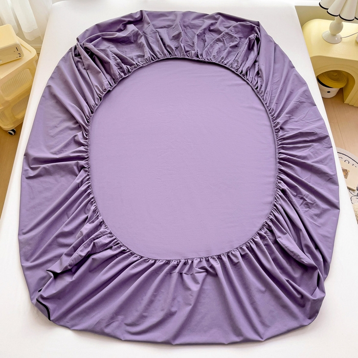 91家纺网 家纺一手货源 找家纺 梦家居 2024新款全棉水洗棉刺绣单床笠 2 葡萄紫