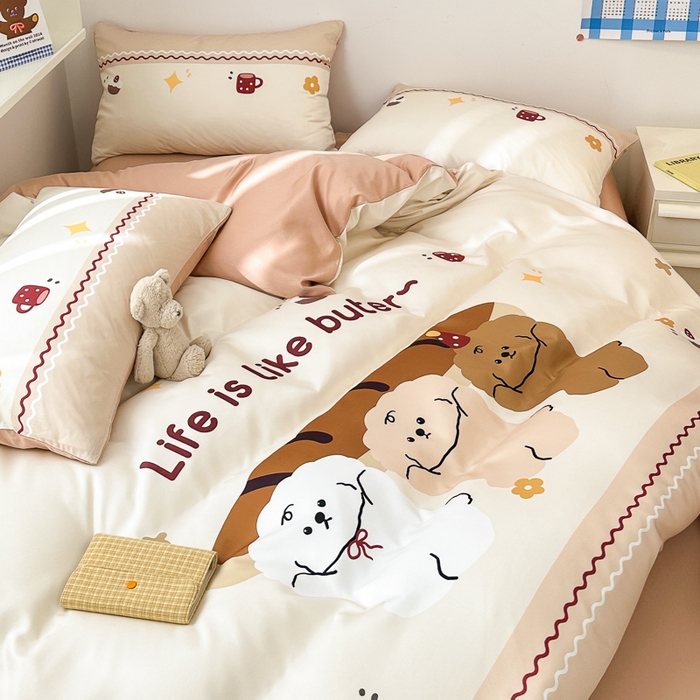 91家纺网 家纺一手货源 找家纺 摩卡家纺 2024新品春夏新品冰丝套件法棍