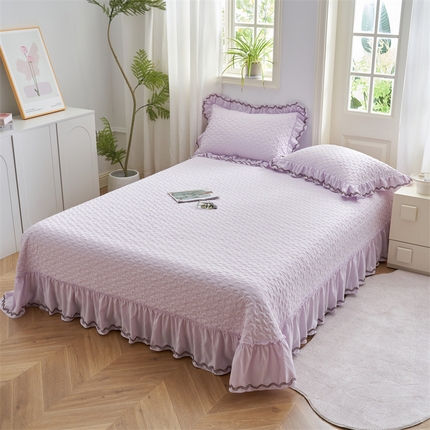恒爱家纺 2024新款玉玲珑单床盖 浪漫紫
