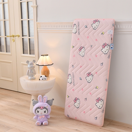 91家纺网 家纺一手货源 找家纺 宝贝优选 2024新款A类针织棉三丽鸥床垫 常规款凯蒂猫