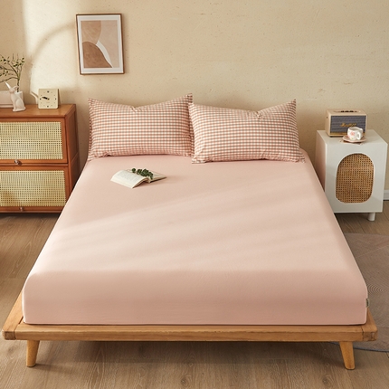 91家纺网 家纺一手货源 找家纺 （总）暖阳 2025新款A类无印风防水床笠 单床笠