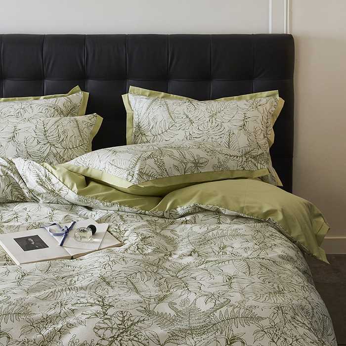 91家纺网 家纺一手货源 找家纺 千朵森 2024新款A类全棉拼角印花四件套（风格一） 木果