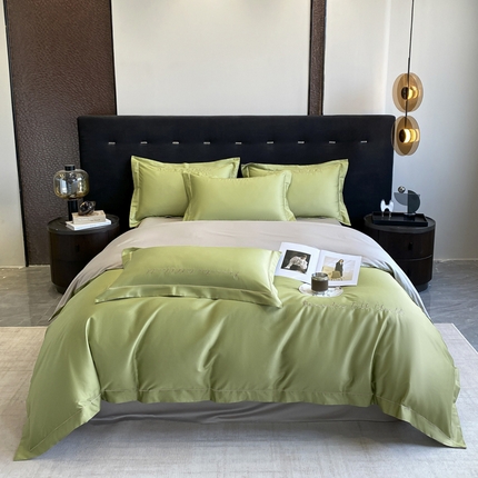 91家纺网 家纺一手货源 找家纺 （总）拼社家纺 2024 全棉长绒棉纯棉四件套刺绣轻奢床上用品-安娜系列