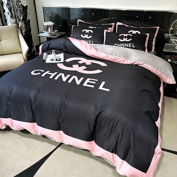 91家纺网 家纺一手货源 找家纺 摩卡家纺 2024新品水洗真丝轻奢系列黑粉香