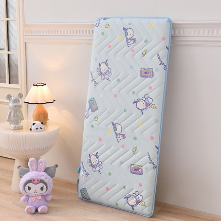 91家纺网 家纺一手货源 找家纺 宝贝优选 2024新款A类针织棉三丽鸥床垫 常规款帕恰狗-蓝