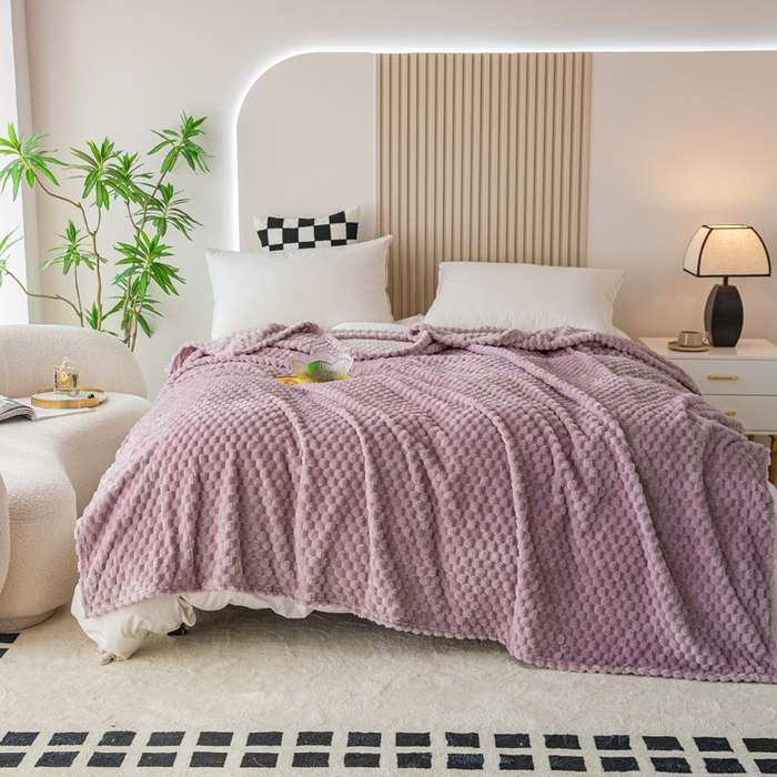 91家纺网 家纺一手货源 找家纺 卡琪曼 2025新款高克重金龟绒牛奶绒毛毯毯子 豆沙