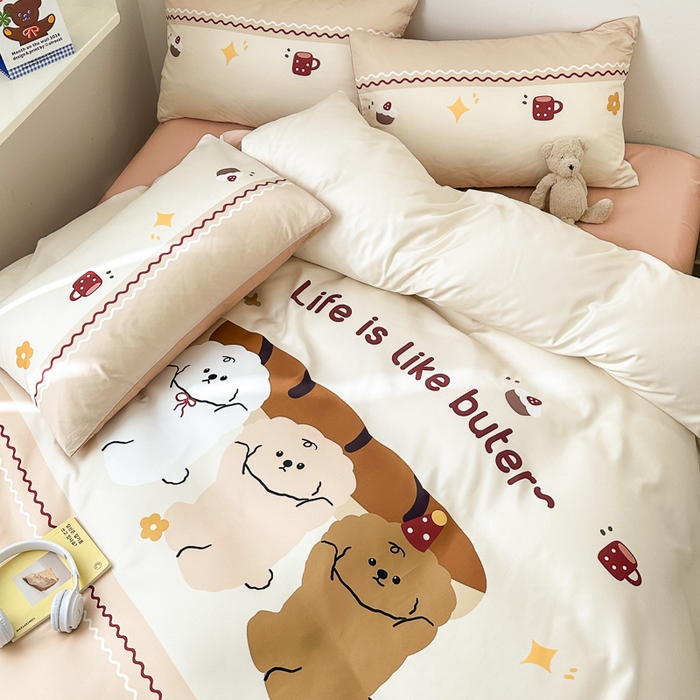 91家纺网 家纺一手货源 找家纺 摩卡家纺 2024新品春夏新品冰丝套件法棍