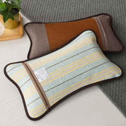 91家纺网 家纺一手货源 找家纺  2025新款凉感席夏季冰藤枕茶叶枕  梦想藤枕