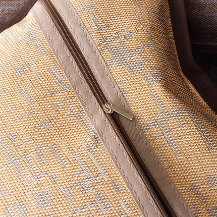 91家纺网 家纺一手货源 找家纺  2025新款凉感席夏季冰藤枕茶叶枕 如意竹枕