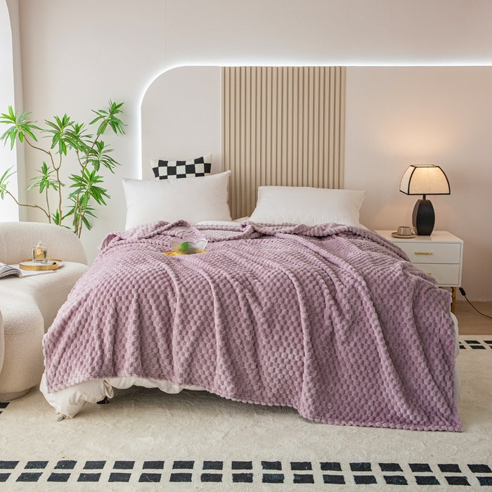 91家纺网 家纺一手货源 找家纺 卡琪曼 2025新款高克重金龟绒牛奶绒毛毯毯子 豆沙