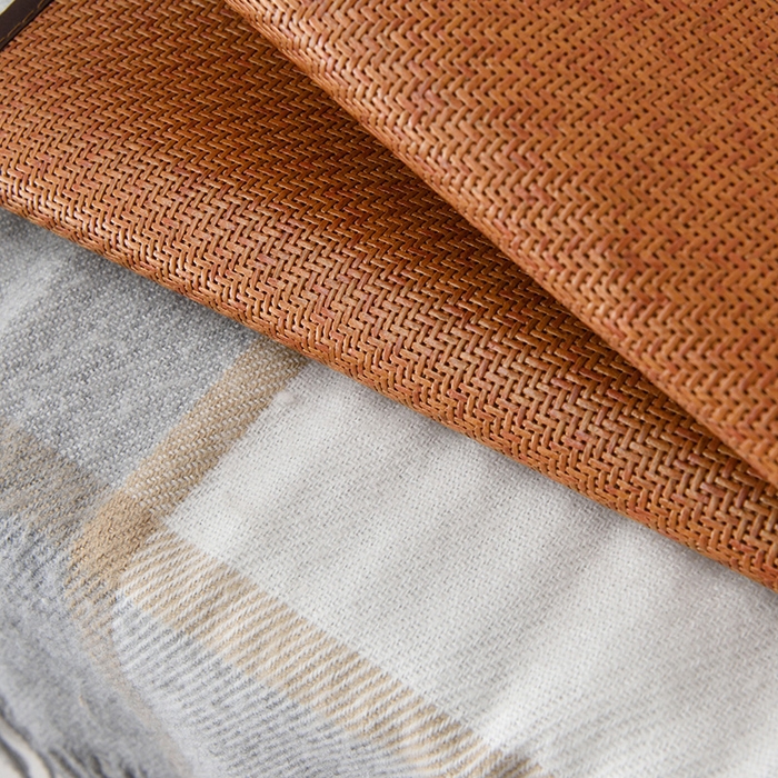 91家纺网 家纺一手货源 找家纺 丹兰 2025新款夏季凉席枕套成人藤枕芯套单人冰丝枕头套夏天凉爽竹席枕套 红藤枕套