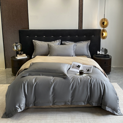 91家纺网 家纺一手货源 找家纺 （总）拼社家纺 2024 全棉长绒棉纯棉四件套刺绣轻奢床上用品-安娜系列