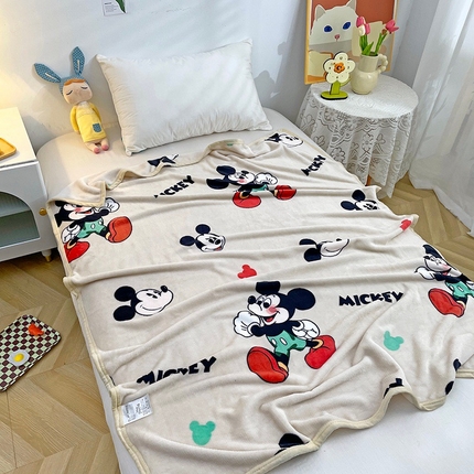 欧蒂芬2024新款加厚印花迪士尼卡通系列毛毯盖毯毯子 米奇