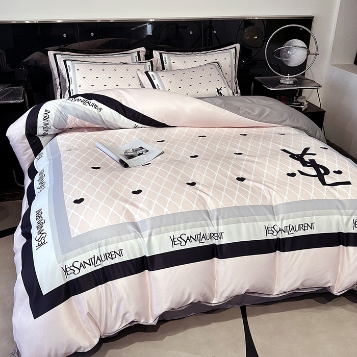 91家纺网 家纺一手货源 找家纺 摩卡家纺 2024新品水洗真丝轻奢系列罗兰粉