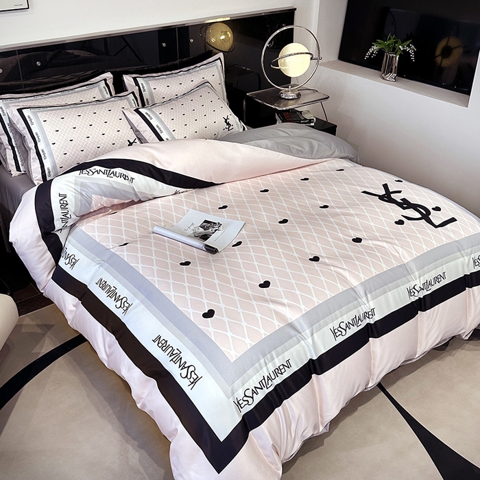 91家纺网 家纺一手货源 找家纺 摩卡家纺 2024新品水洗真丝轻奢系列罗兰粉