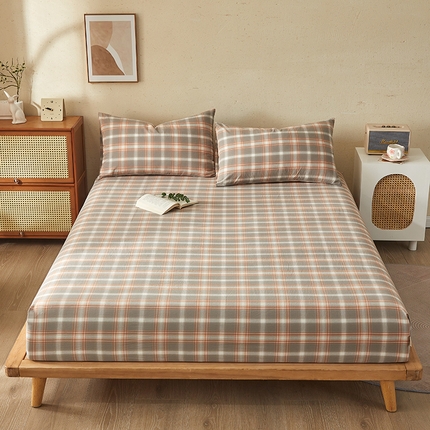 91家纺网 家纺一手货源 找家纺 （总）暖阳 2025新款A类无印风防水床笠 单床笠