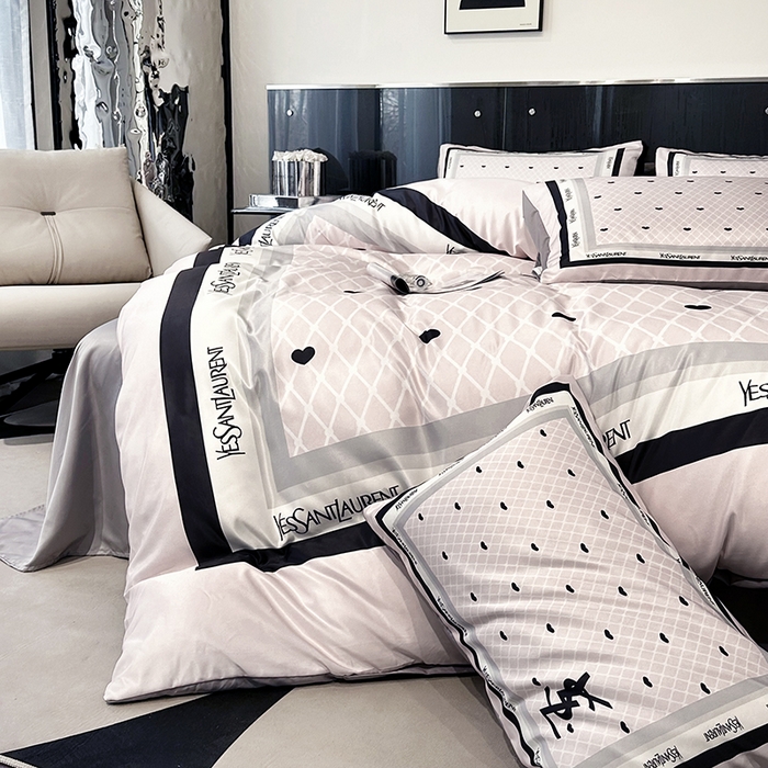 91家纺网 家纺一手货源 找家纺 摩卡家纺 2024新品水洗真丝轻奢系列罗兰粉