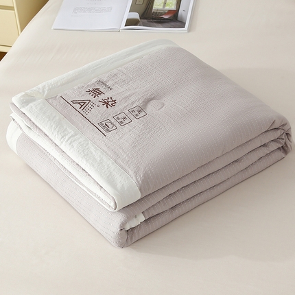 91家纺网 家纺一手货源 找家纺 （总）爱宝被业 2025新款水洗针织棉无染被夏被被芯直播爆款